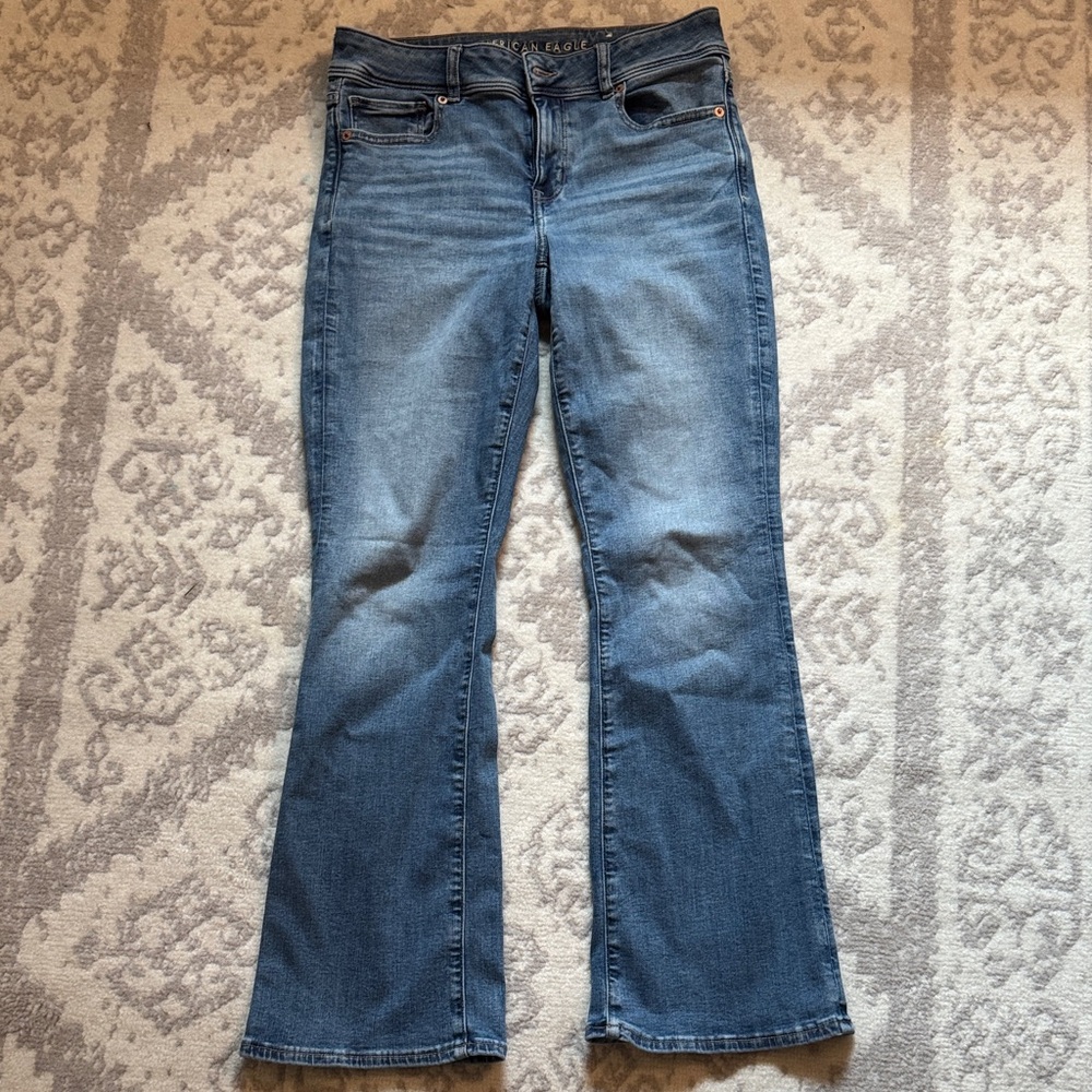 American Eagle Outfitters Light Blue Flare Jeans